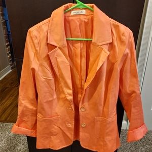 Arden B orange blazer size large